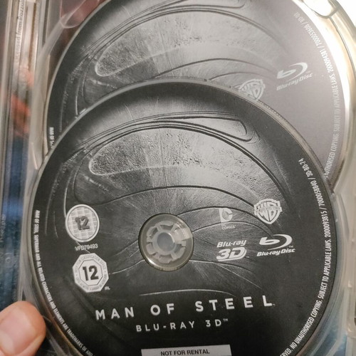Man of Steel 3D Blu-ray like new, SteelBook limited edition