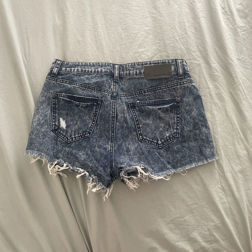 Tally Weijl Denim Hot Shorts size M, like new, blue stonewashed