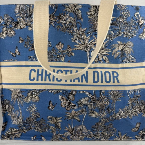 Dior Dioriviera τσάντα ώμου, μπεζ και μπλε