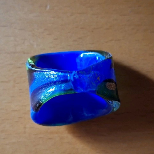 Murano glass ring like new, multicolored