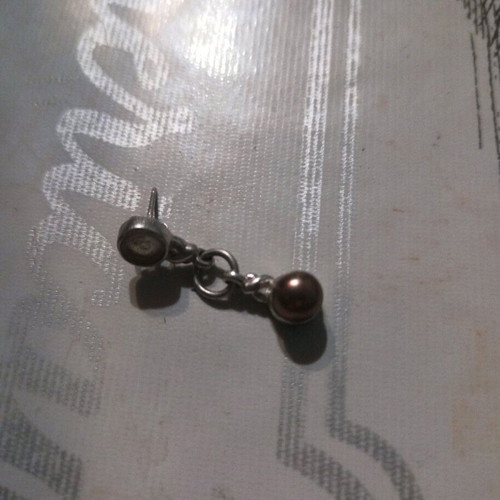 Silver earring used