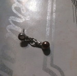 Silver earring used