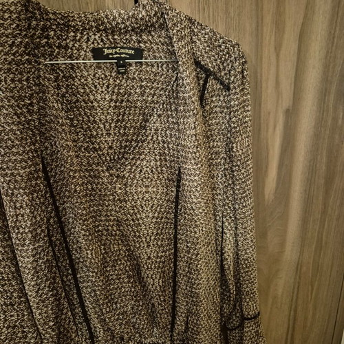 Juicy Couture Short Dress S Black and Beige