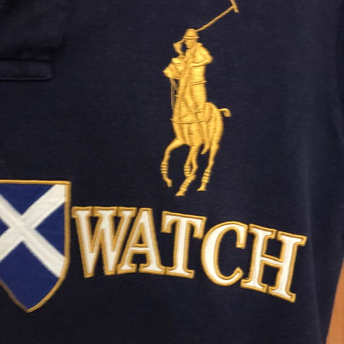 Polo by Ralph Lauren Blackwatch shirt used, size M, blue