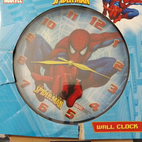 Spiderman wall clock new, analog