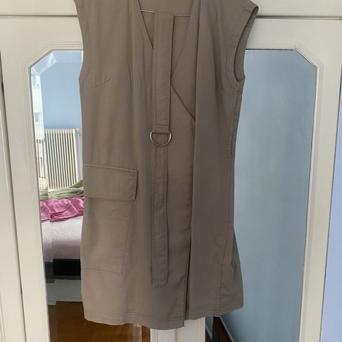 Oysho cargo dress used, wrap style with belt, size M