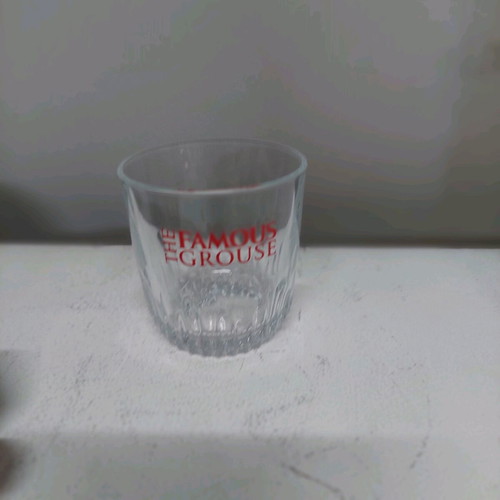 The Famous Grouse whiskey glass like new, collectible