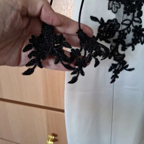 Black lace dress with crystals by EFI like new