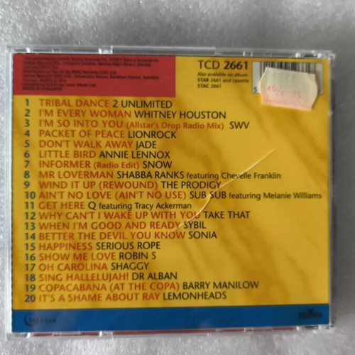 Hits 93 Volume Two CD like new, rock