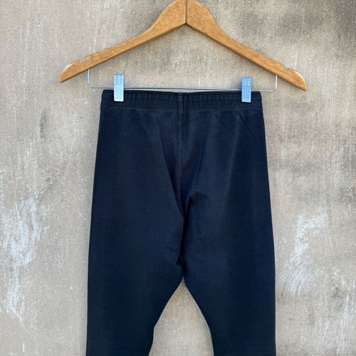 Nike legging used with knee defect, black and purple, size S