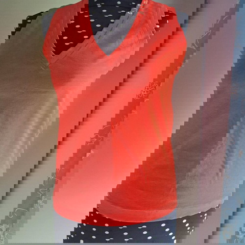 Diesel Vintage αφόρετο αμάνικο μπλούζα πορτοκαλί 100% βαμβακερό