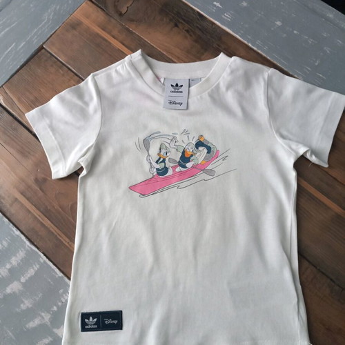 Adidas Disney boy's t-shirt new, off white, size 12-18 months