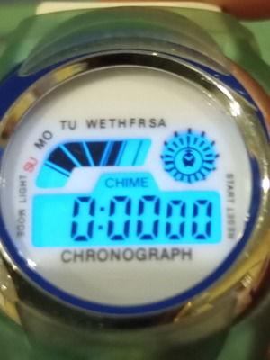 Digital watch with Casio G-Shock strap, unisex
