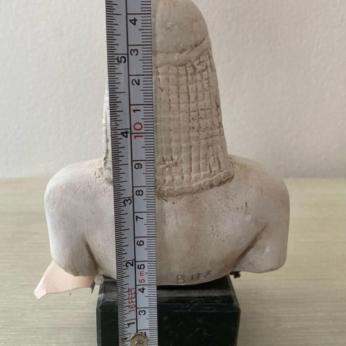 Kouros from Anavyssos marble base replica new