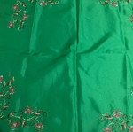 Embroidered square table linens, set of 2, 70x70 cm