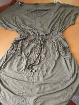 Dress new one size khaki color