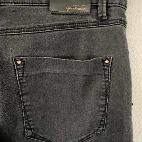 Stradivarius Black Elastic Jeans Like New, Size M to L