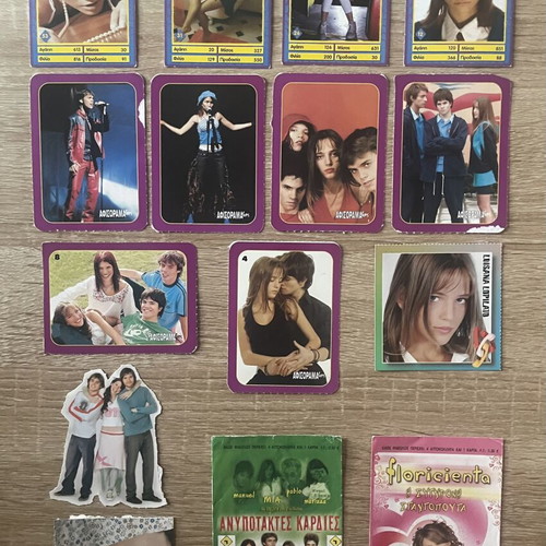 Rebelde Way & Floricienta Collectible Lot used, bookmarks, stickers, cards