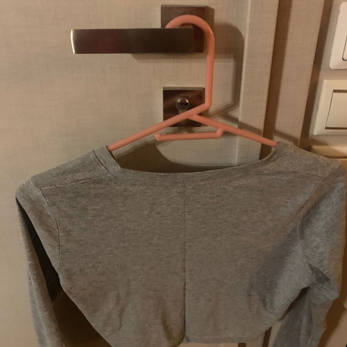 Zara gray cotton bolero like new with cords size M