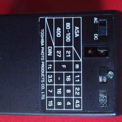 Toshiba flash 418 used for SLR cameras