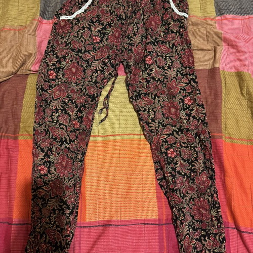 Salvari pants like new, black and burgundy, one size