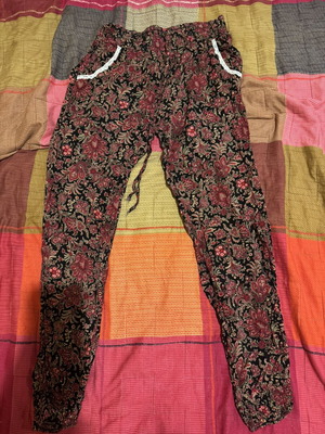Salvari pants like new, black and burgundy, one size