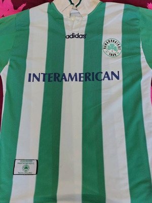 Authentic Panathinaikos Jersey 1996-1997 used Adidas Medium