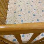 Baby cot used with wheels and adjustable rails 131x73 cm