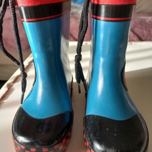 Disney rain boots used, size 22 for boys