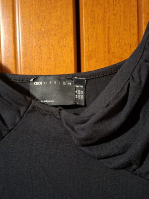 Asos Design Curve Black Fitted Dress Size 44 Like New