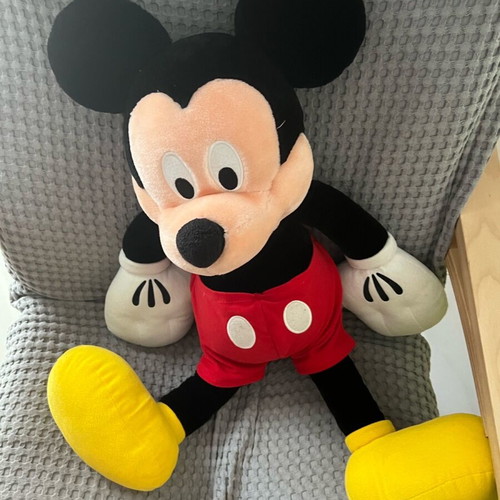 Large Mickey plush like new, collectible, height 65cm