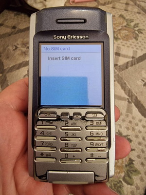 Sony Ericsson P900 μεταχειρισμένο τηλέφωνο χωρίς πίσω κάλυμμα, καλή μπαταρία