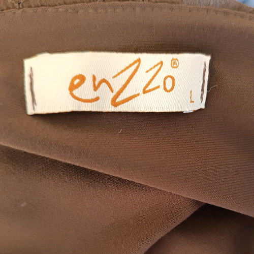 Brown strap top used, size L, elastic