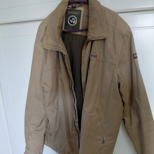 Napapijri Geographic jacket, beige, XL, vintage