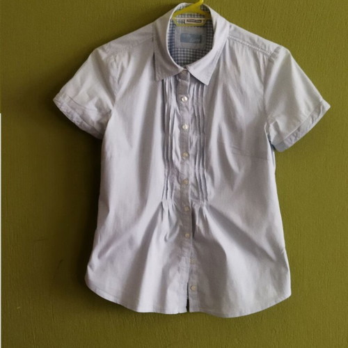 Street One short-sleeve shirt like new, blue and white, size M