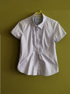 Street One short-sleeve shirt like new, blue and white, size M