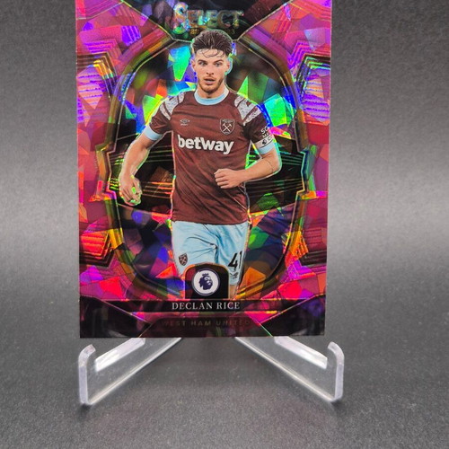 2022 Panini Select Premier League Terrace Pink Ice Prizm Declan Rice #91 card