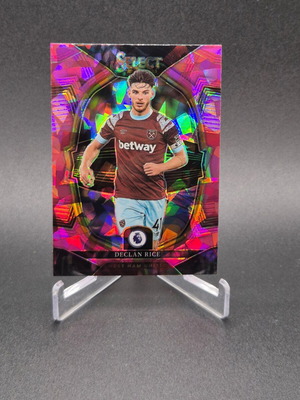 2022 Panini Select Premier League Terrace Pink Ice Prizm Declan Rice #91 card