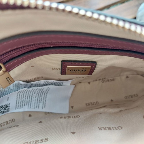 Guess shoulder bag new, red, 14x20 cm