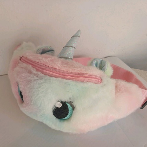 Children's Waist Bag Unicorn like new, pink and turquoise