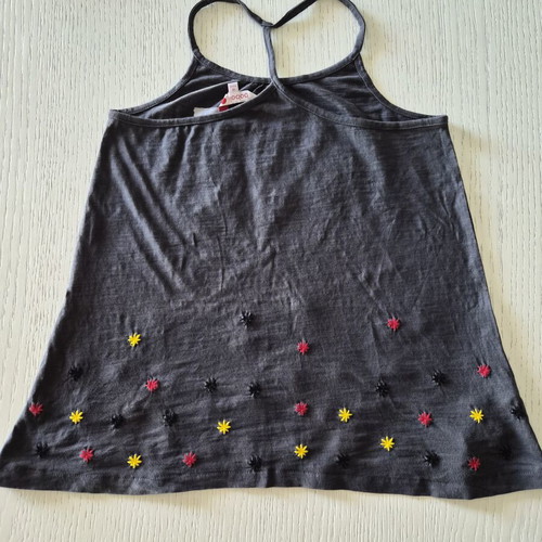 Boboli summer blouse with cactus embroidery for 12-year-old girl, like new