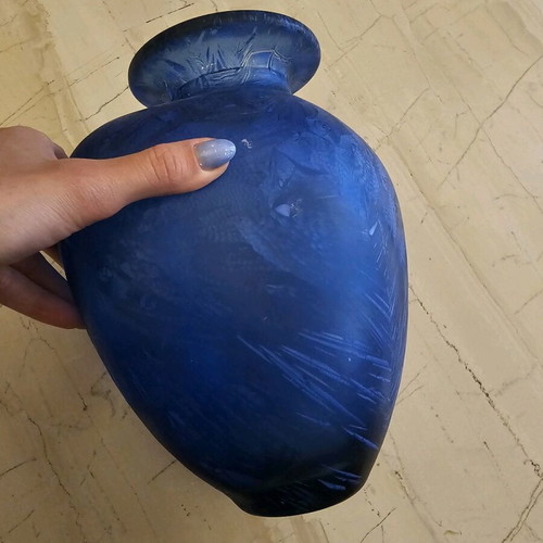 Vase like new, blue