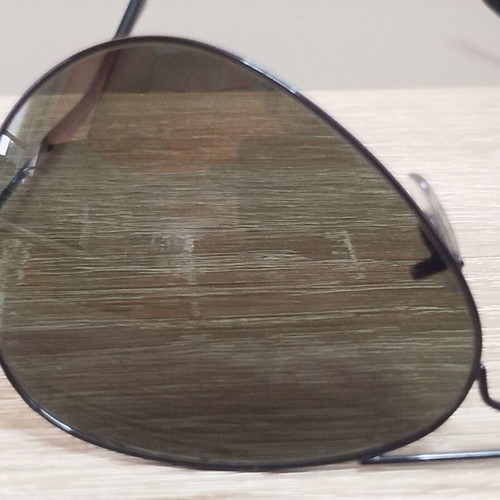 Ray Ban Aviator Polarised Sunglasses like new, size Large, black