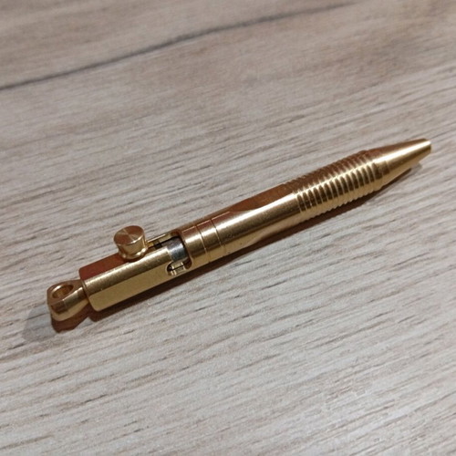 Mini pen keychain new, made of brass