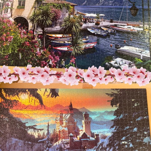 Wild Horse puzzles used, set of 2, 1000 pieces each