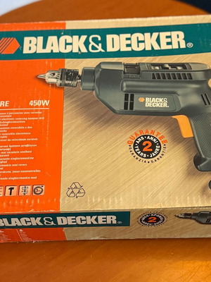 Black & Decker KD564RE electric drill used, 450W with hammer function