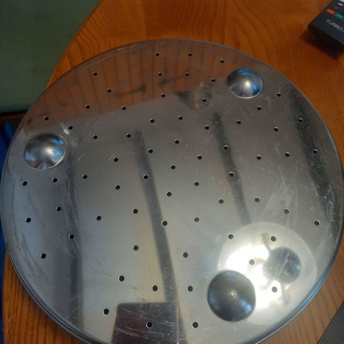 Stainless steel steam basket like new, 25 cm diameter