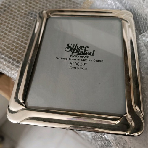 Silver plated photo frame new