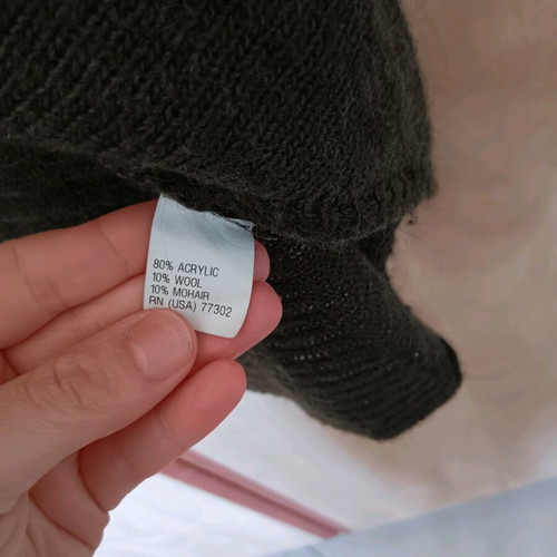 Zara asymmetrical khaki cardigan like new