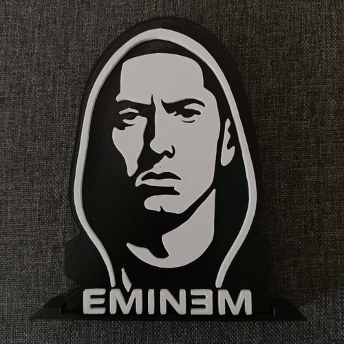 Eminem collectible figure new, 3d printing, white and black